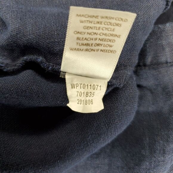 J Jill Love Linen Cropped Pants Size L - Picture 10 of 10